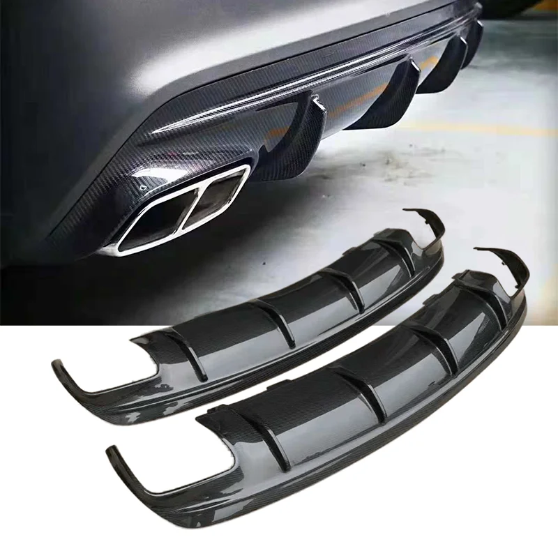 Carbon Fiber Rear Diffuser For Mercedes  W117 Cla 45 Amg