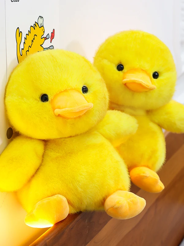

Yellow Cartoon Duck Toy Plush Home Decor Companion Doll Children's Gift Soft Stuffed Toy Realistic Wild Duck Model Toy