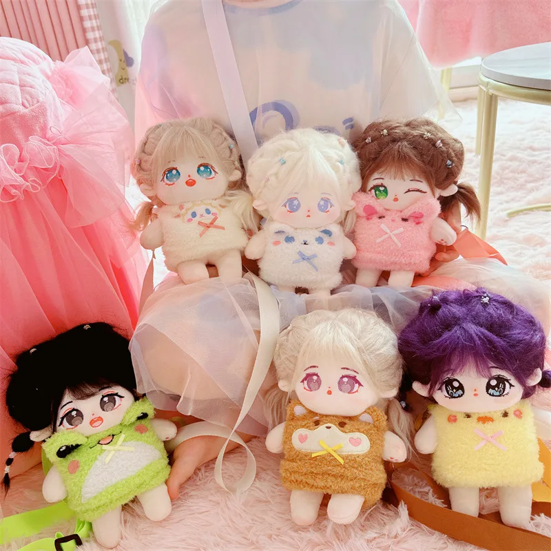 20cm Dolls Accessories Animal Style Doll Clothes Rabbit White Bear Sheep Frog Dress Up Kawaii Exquisite Brithday Gift for Friend