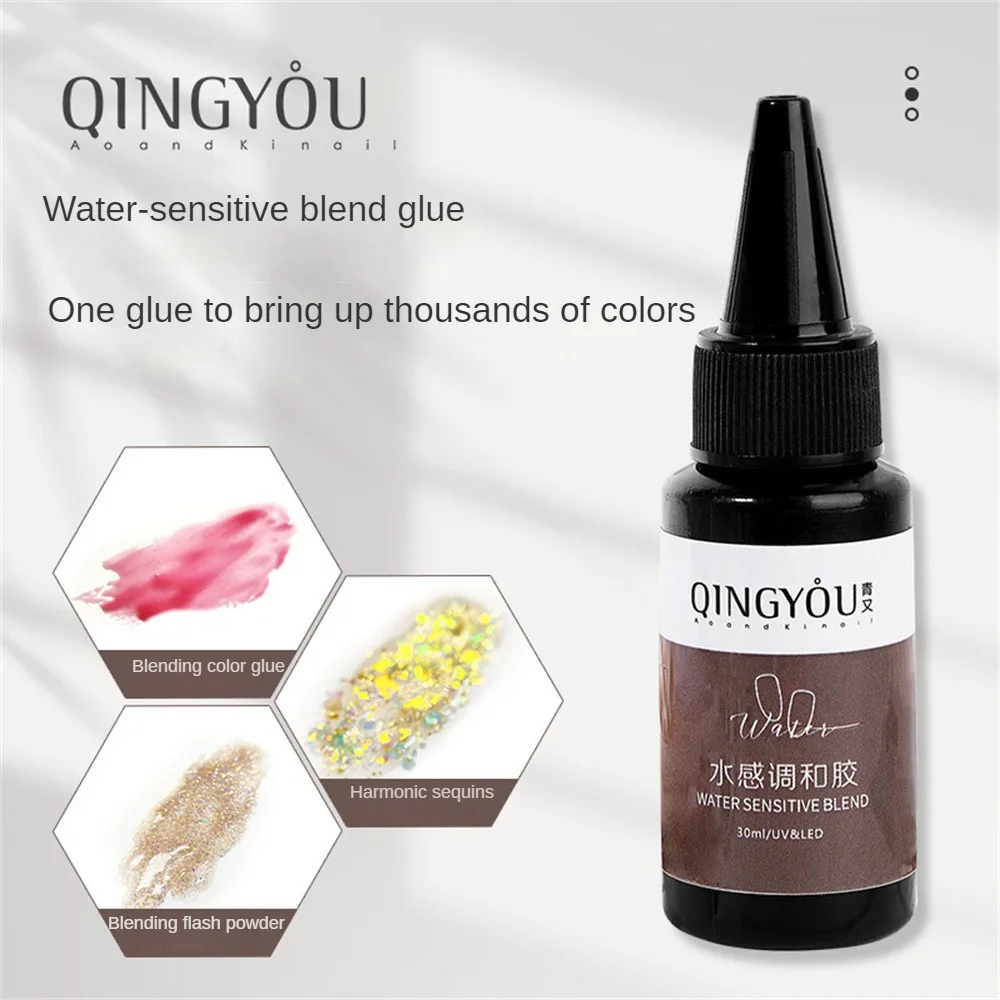 Art Glue Reconcile Sequins Fill Bump 30ml Dye Gradient Nail Supplies Nail Gel Does Not Hurt Nails Solid Tone Transparent