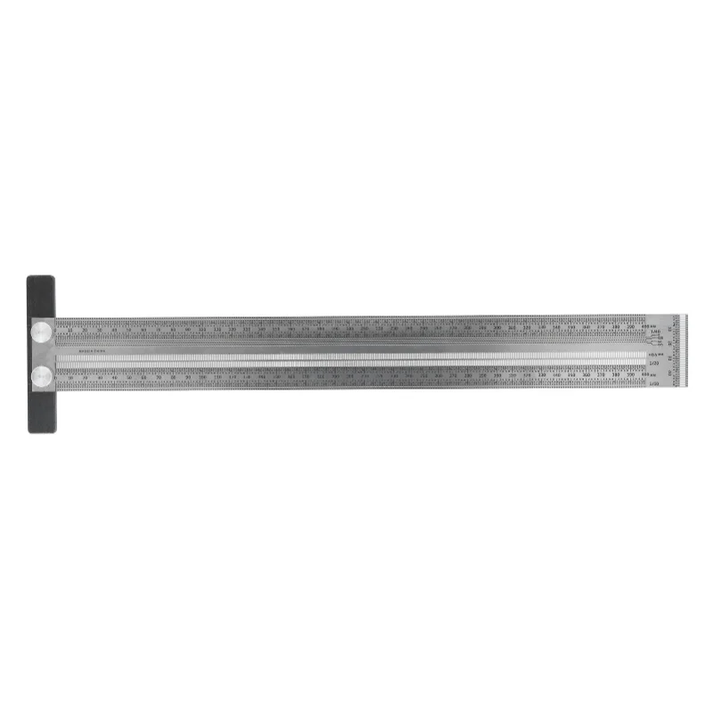 

Woodworking Marking T Rulers Positioning Scribing Ruler Gauge Carpenter Measuring Mark Ruler 400mm