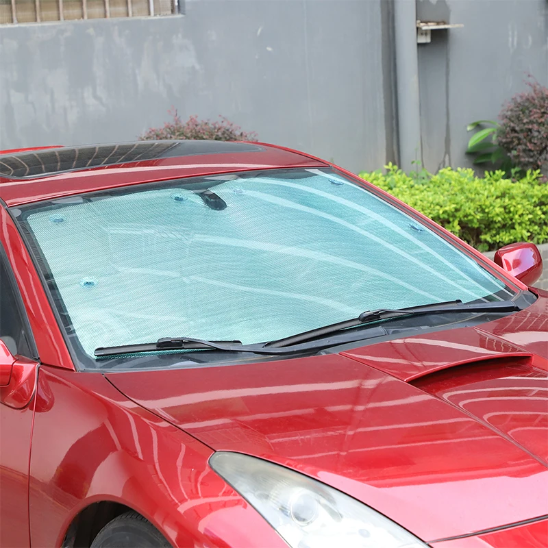 تستخدم لسيارة تويوتا سيليكا مظلة زجاجية كاملة للنافذة، مظلة نافذة السيارة، ستارة عازلة للحرارة لنافذة السيارة، ملحقات السيارات