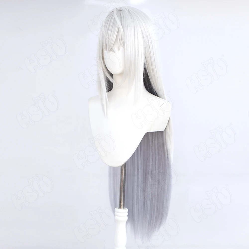 Game Blue Archive Shirasu Azusa Cosplay Wig Silver gray blue gradient long hair Game cosplay Wig anime cosplay Wig