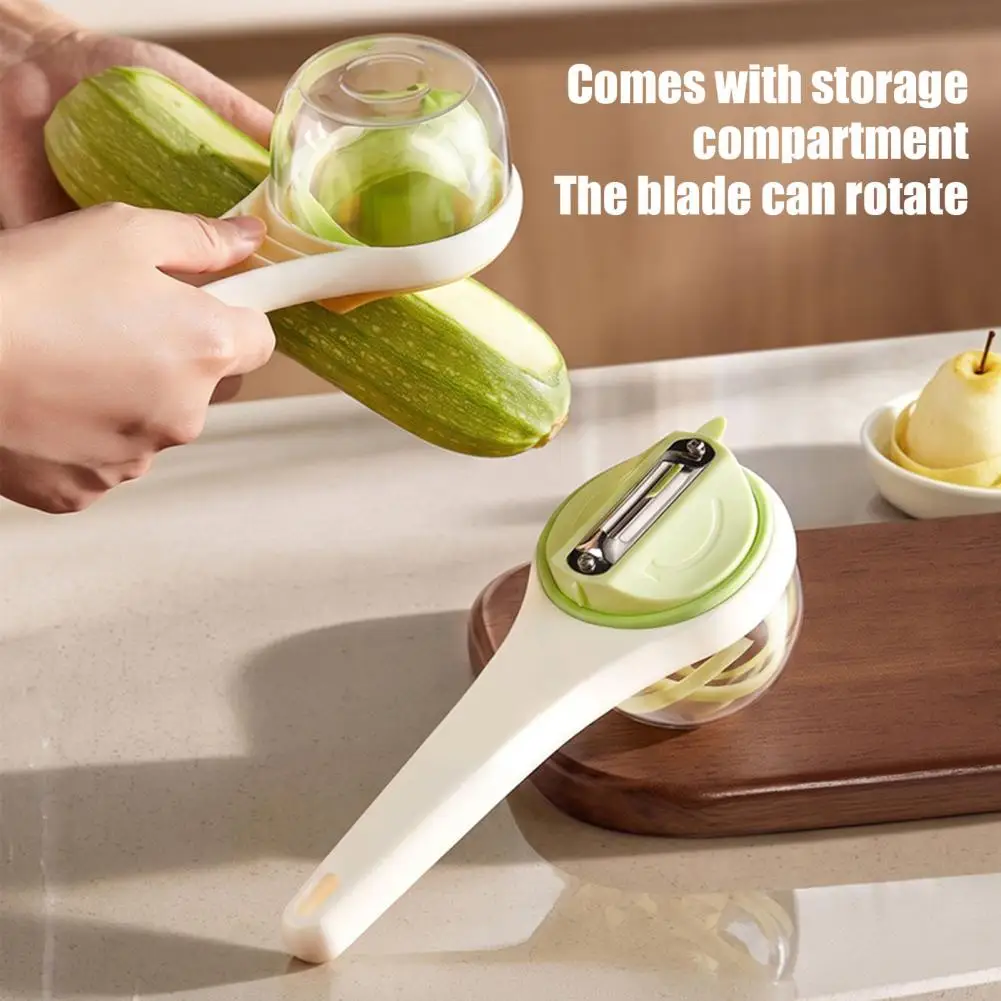 Serrated Swivel Blade Peeler Vegetable Peeler with Storage Box Shark Serrated Stainless Steel Swivel Blade Efficient for Fruits