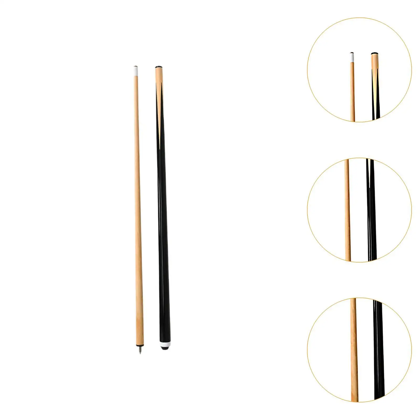 

Billiard Cue Pool Cue Fashion Two Sections Length 56.97 inch Replacement Wood for Starters Adults Beginners Billiard Players