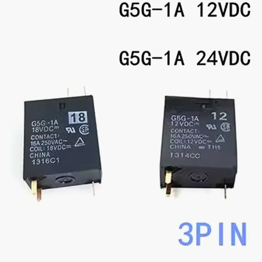 2PCS/LOT 100%Original New Relay G5G-1A 12VDC G5G-1A 18VDC G5G-1A 24VDC G5G-1A-12VDC G5G-1A-18VDC G5G 1A 12V 18V 24V 3PIN