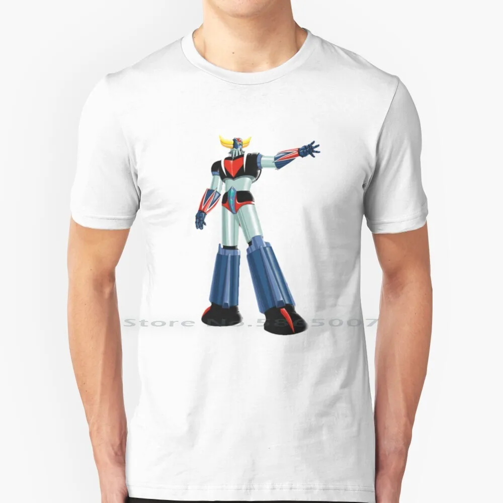 Goldrake T Shirt 100% Cotton Ommik Cool Geek Goldrake Goldorak Ufo Robot Actarus Grendizer Grendikaiser Cartoon Japan Mazinga