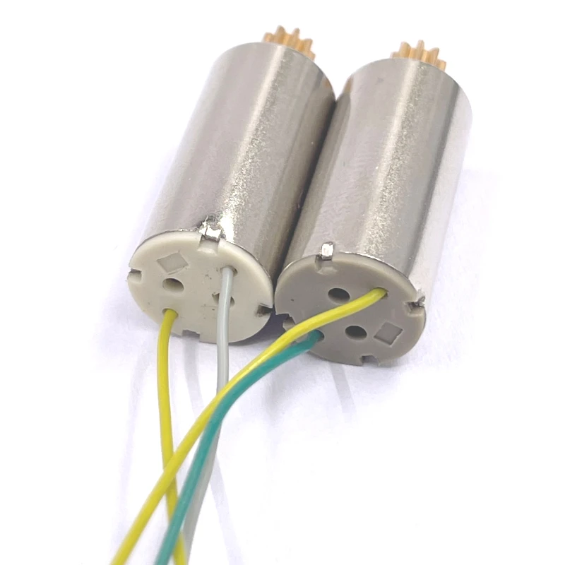 2pcs 1020 10mm*20mm Mini Coreless Motor DC 7.4V 53000RPM Ultral-High Speed NdFeB Strong Magnetic High Power DIY RC Drone