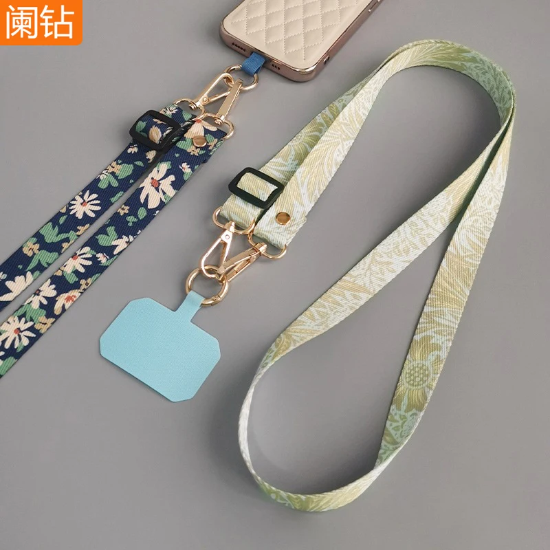

Регулируемый шейный шнур с зелеными листьями, ремень для телефона, ремни для мобильного телефона, патч-держатель для мобильного телефона, подвесной шнур, ремешки для телефона, ремешок