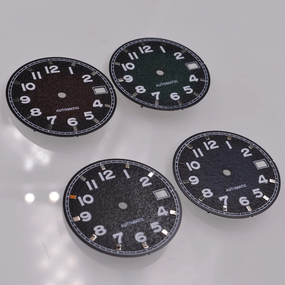 28.5mm Coffee/Black/Blue/Green Gradient color Dial Fit For NH35 NH36 Movement Watch parts