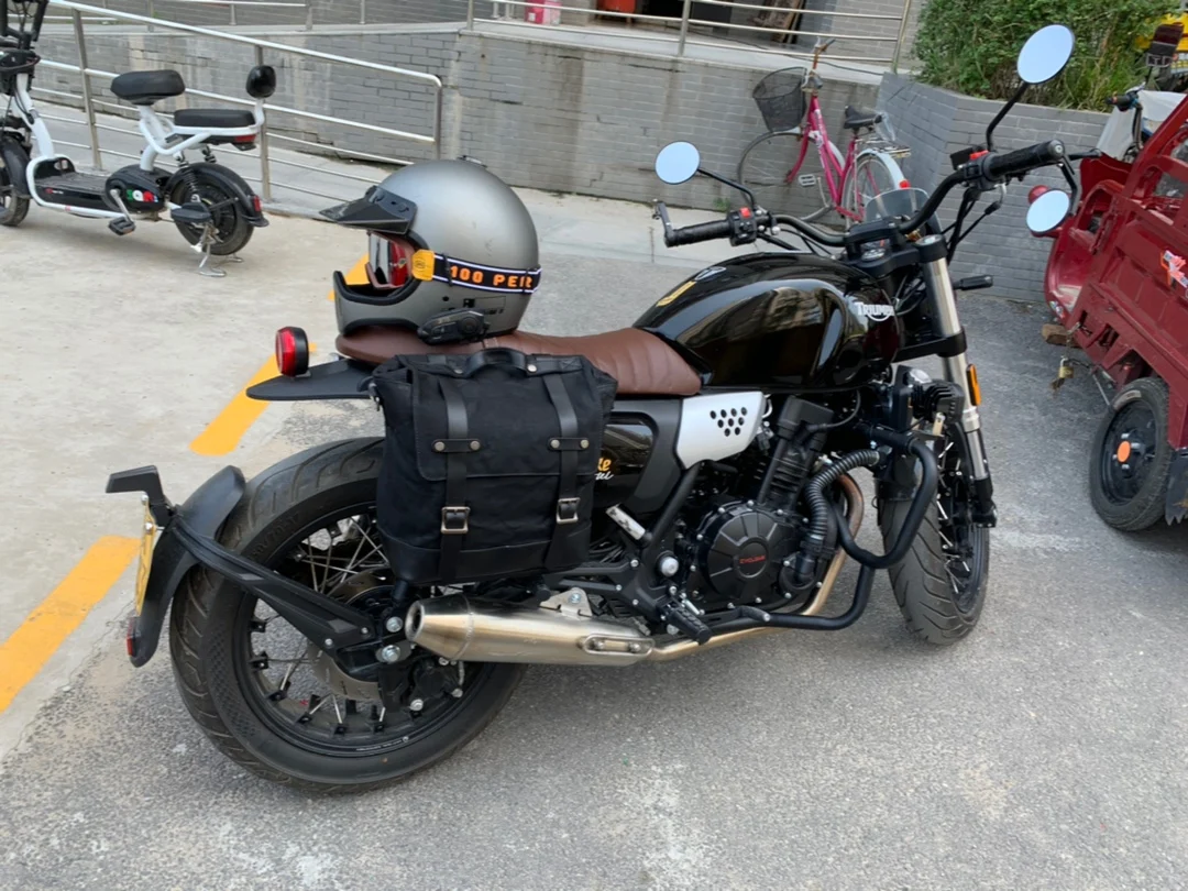 الرجعية دراجة نارية الجانب حقيبة حقيبة للحمل دراجة نارية الجانب صندوق قاطرة السرج حقيبة مقاوم للماء قماش الدراجات النارية الملحقات #3