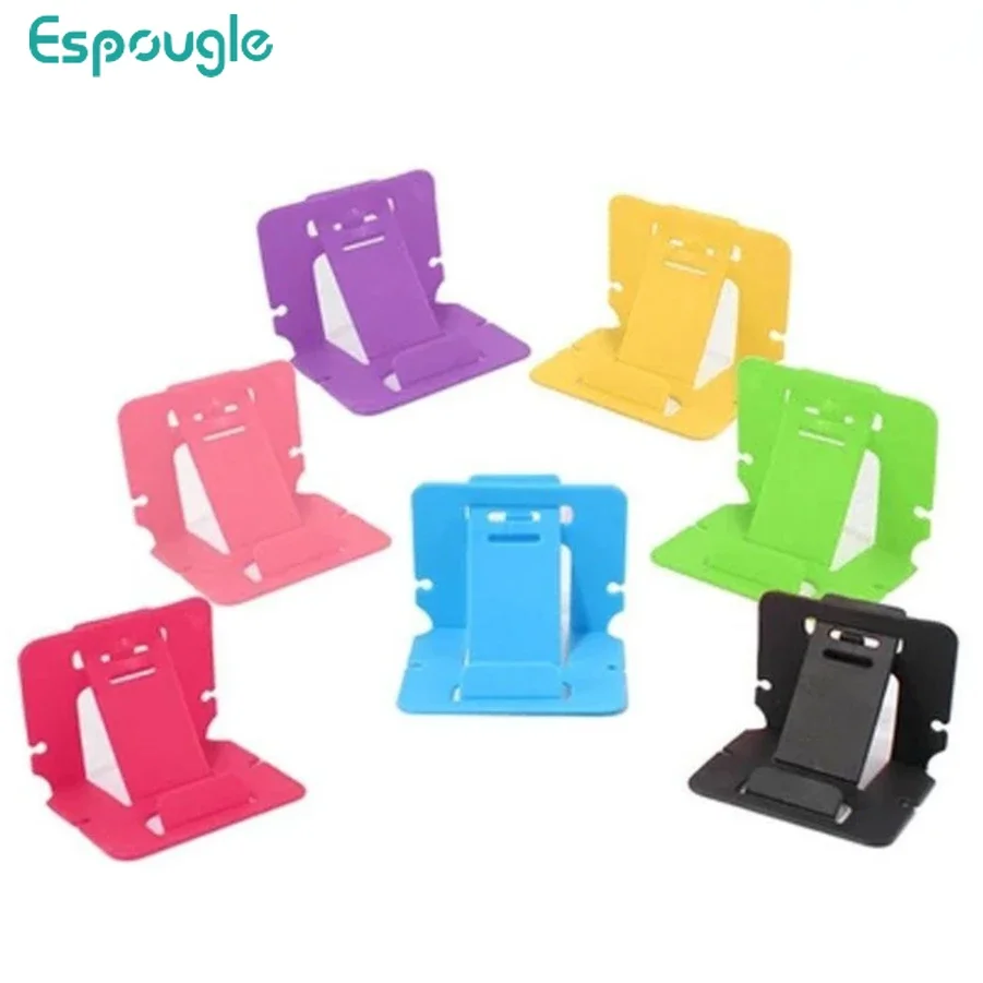 500pcs Universal Foldable Plastic Card Mobile Phone Stand Holder For Smartphone