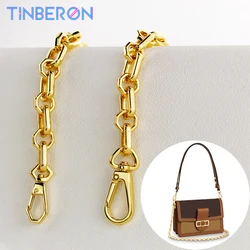 Metal Bag Chain Strap 1.7cm Thick Square Prismatic Chain Bag Strap Bag Accessorie Chain Shoulder belt for one shoulder Crossbody