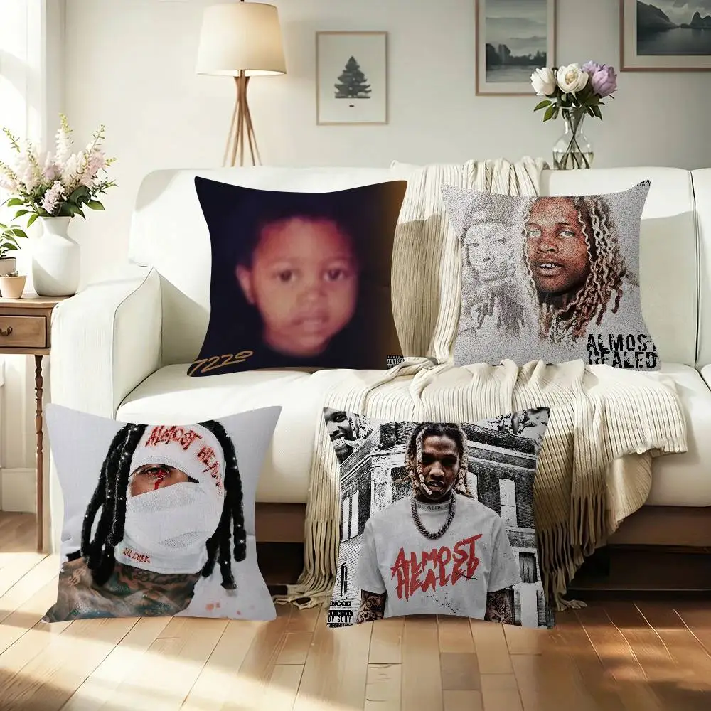 Rapper Lil Durk Deep Thoughts  Office Cushion Pillowcase Car Cushion Cover45X45CM Lumbar Pillowcase Sofa Pillowcover