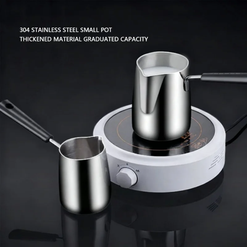 Turkish Coffee Pot 304 Stainless Steel Stovetop Turkish Coffee Maker For Warming Butter Milk Chocolate 350ml/600ml/1000ml