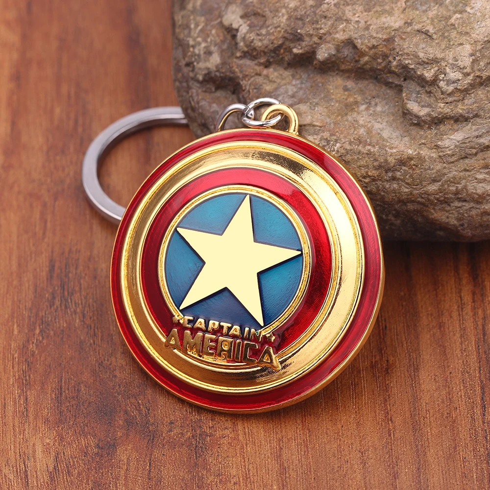 Supereroe Captain America Shield portachiavi Movie Avengers Captain America zaino portachiavi accessori per donna uomo portachiavi