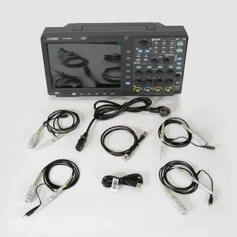 350MHz 2-Channel Digital Storage Oscilloscope DT OS4352 Benchtop Lab Oscilloscope with 1GSa/s Sampling Rate 8-inch Display