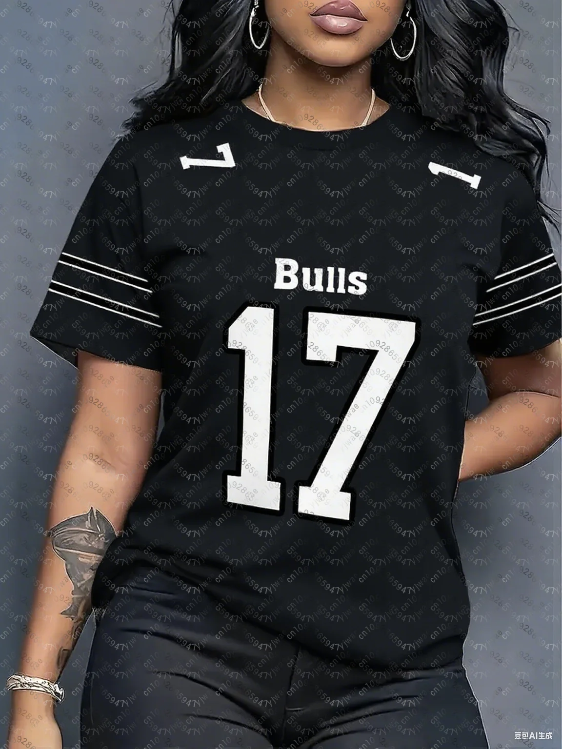 

Женская футболка с круглым вырезом и короткими рукавами с буквенным принтом No 17, летние футболки с рисунком, мужские спортивные футболки больших размеров, топы