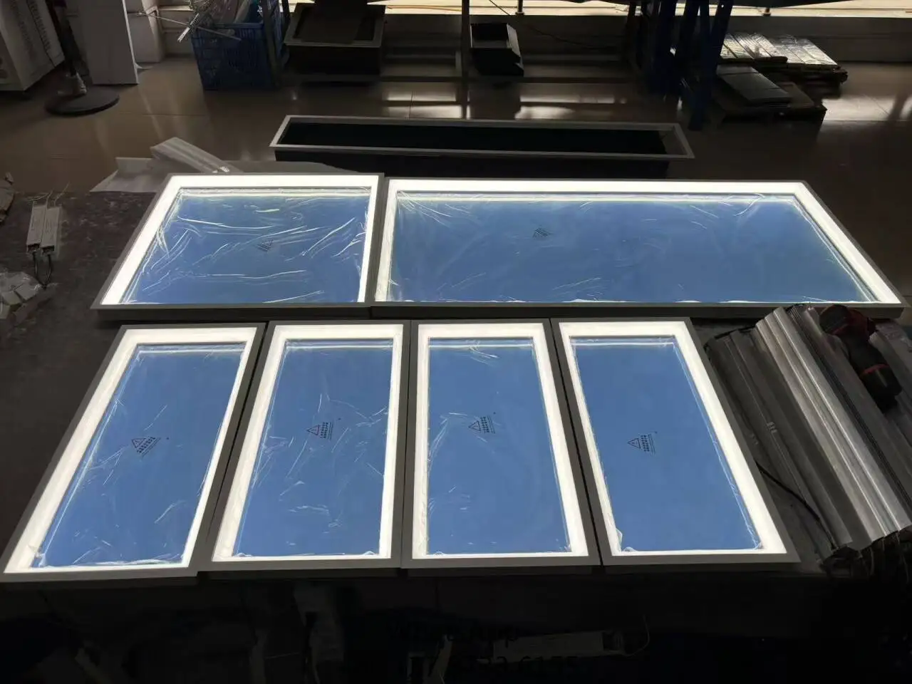 Custom Color Frame Blue Sky Light 60x30cm 50W For Tuya Smart WiFi Dimmable LED Panel