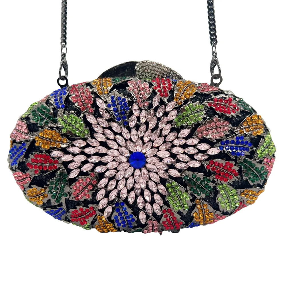 Diamond-encrusted Dinner Bag Colored Diamond Crystal Banquet Evening Dress Clutch Women's Bag Luxury Designer Bags High Quality