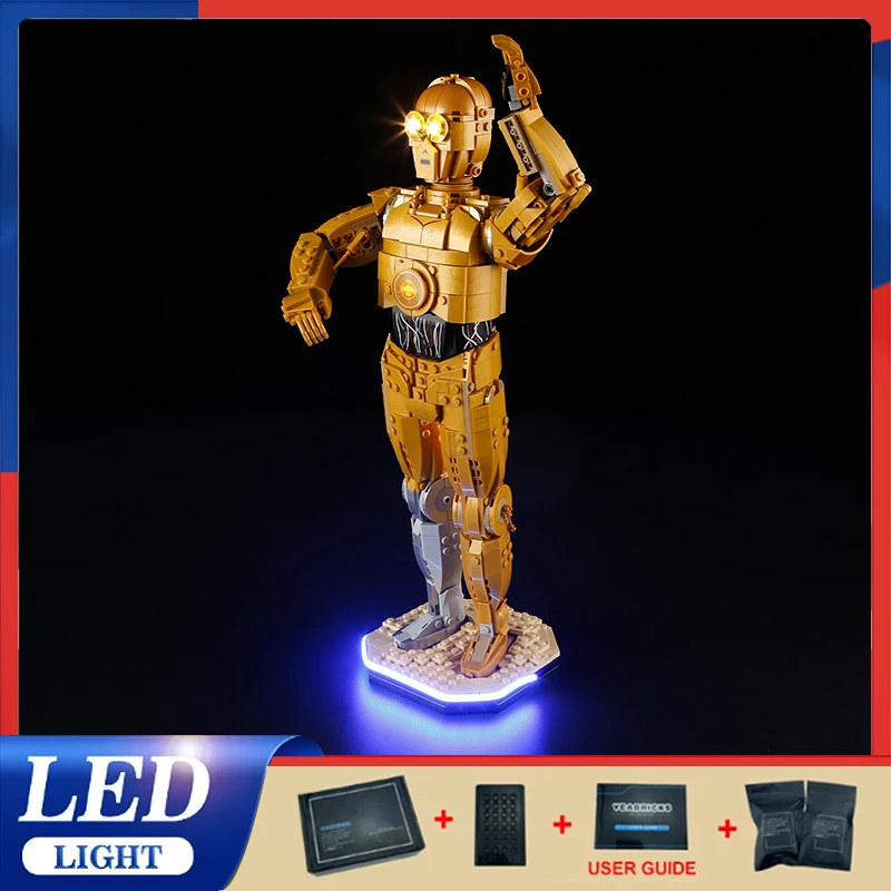 

Diy LED Light Kit For LEGO 75398 C-3PO (Only LED Light,Without Blocks Model )