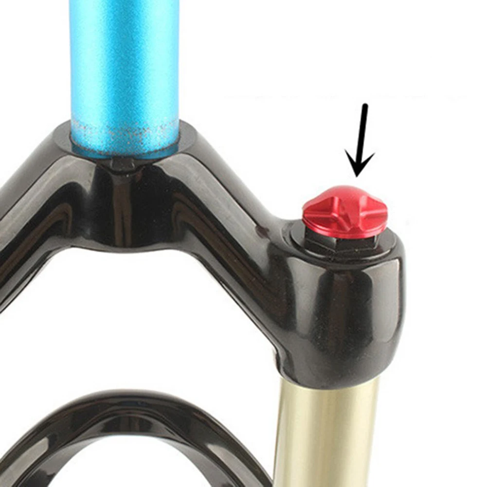 

Premium Aluminum Alloy Bicycle Front Fork Valve CoverCap Enhanced Durability (Compatible with For Fox SR SUNTOR)