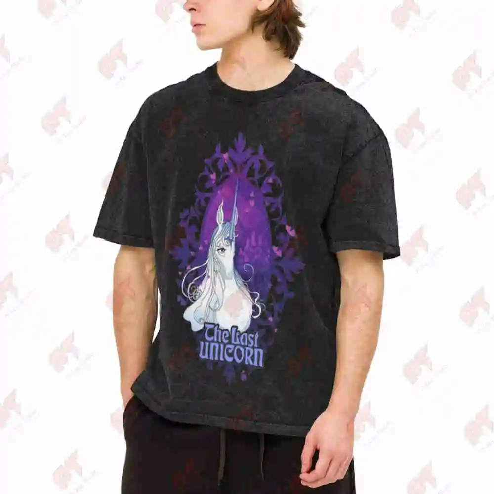 The Last Unicorn Vintage Washed Tee Pure Cotton T-Shirt
