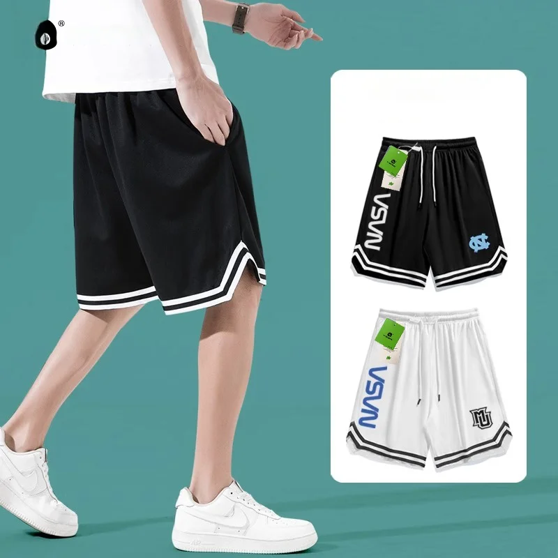 

Мужские летние спортивные свободные быстросохнущие модные бриджи VBBK Ice Silk для баскетбола для мальчиков и девочек