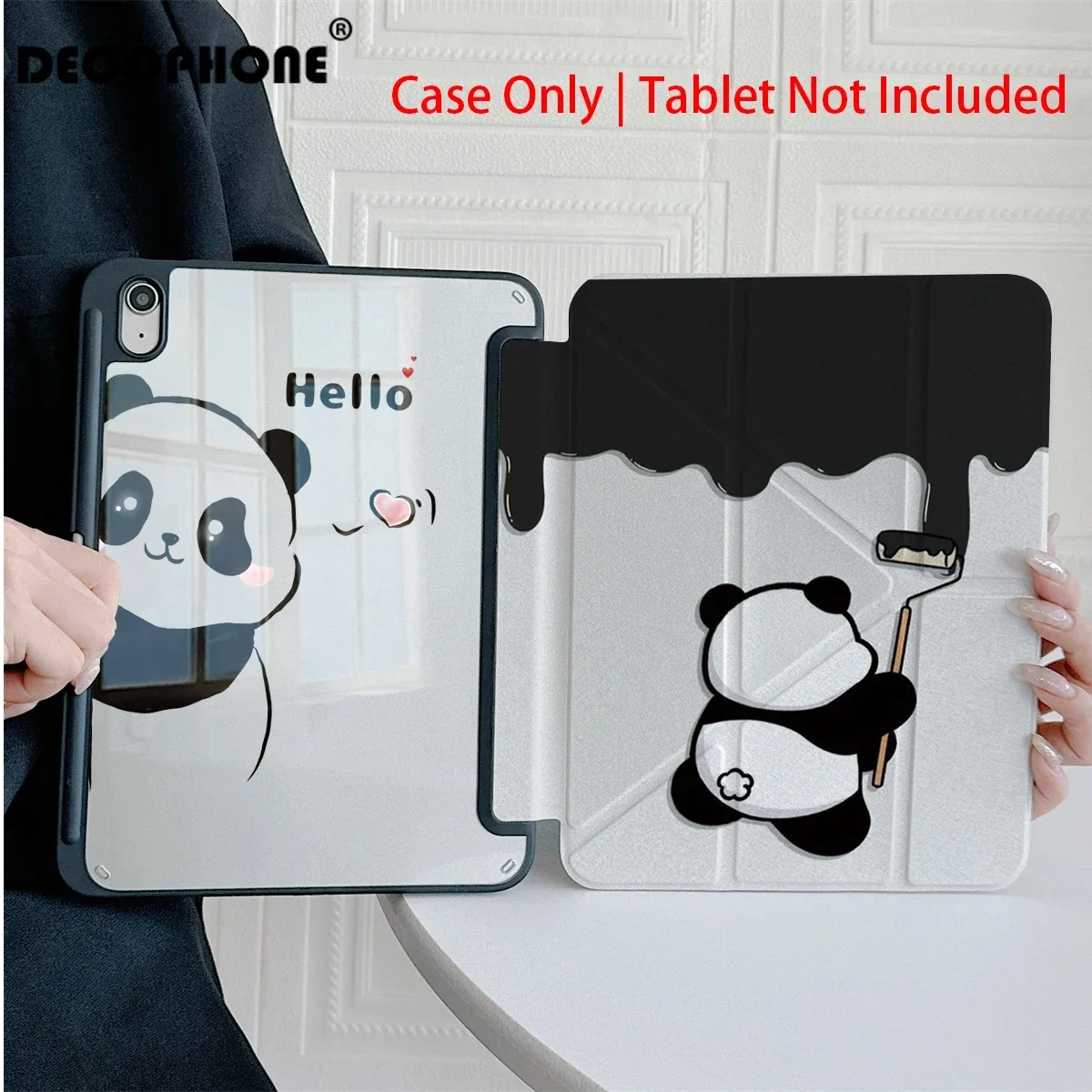 cute panda For iPad 9/8/7th Gen 10.2-inch/iPad Pro 10/11th A16 2025/11in 2018-2025 2026 M4 Cover