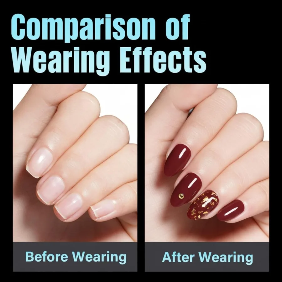 Faux ongles courts en forme d'amande, 240 pièces, demi-mates, en acrylique doux, 12 tailles, couverture complète, 12 pièces