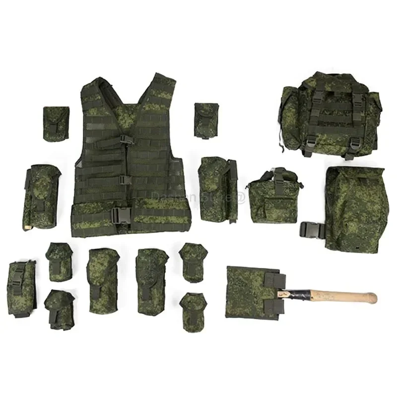 6SH117 Tactical Vest EMR Combat Equipment Uniform New Style Outdoor MOLLE Bags ACU Camouflage Full Sets Tactical Vests