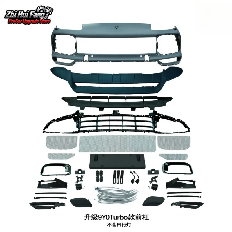 

Подходит для 07-10 Cayenne 957, старый для нового 9Y0.1, турбо-передний бампер в сборе, без дневных ходовых огней