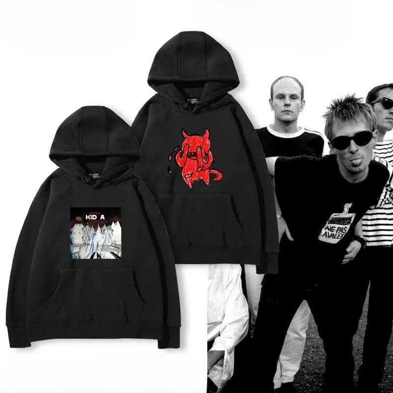 

Radio Commander Band Hoodies Men's Autumn/Winter European and American Alternative Rock Retro Personalized Sweatshirt Unisex