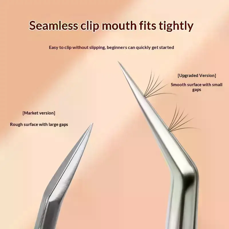 1/5 PCS Lash Tweezers Set High Precision Bow Stainless Steel For Classic Individual Volume Lash Extensions Grip