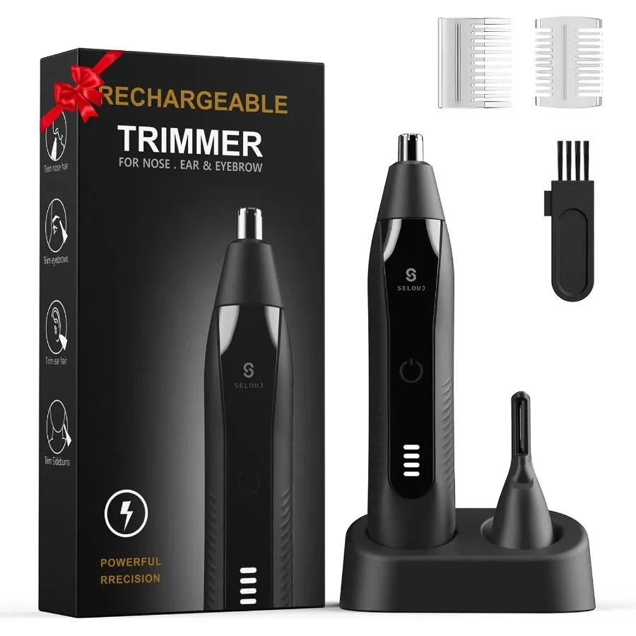 Tagliacapelli per orecchie e naso per uomo 2025 Tagliacapelli elettrico per sopracciglia ricaricabile USB professionale indolore per uomo Wome
