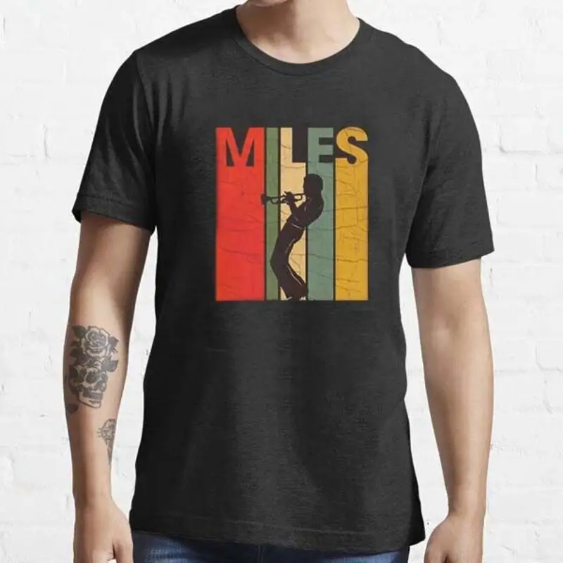 

Miles Davis On Stage Retro Color Vintage Jazz Legend Music T Shirt S 5XL