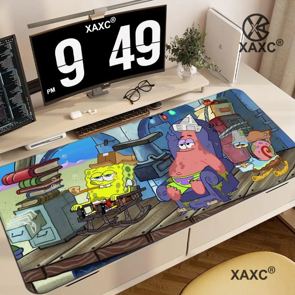 Extra Large SpongeBob SquarePants Mouse Pad Anime Patrick Star Design Computer Keyboard Office Desktop Writing Pad for Students