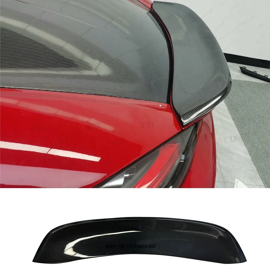 

Real Carbon Fiber Rear Spoiler forPorsche 718 Cayman Boxster Rear Trunk Lip Spoiler