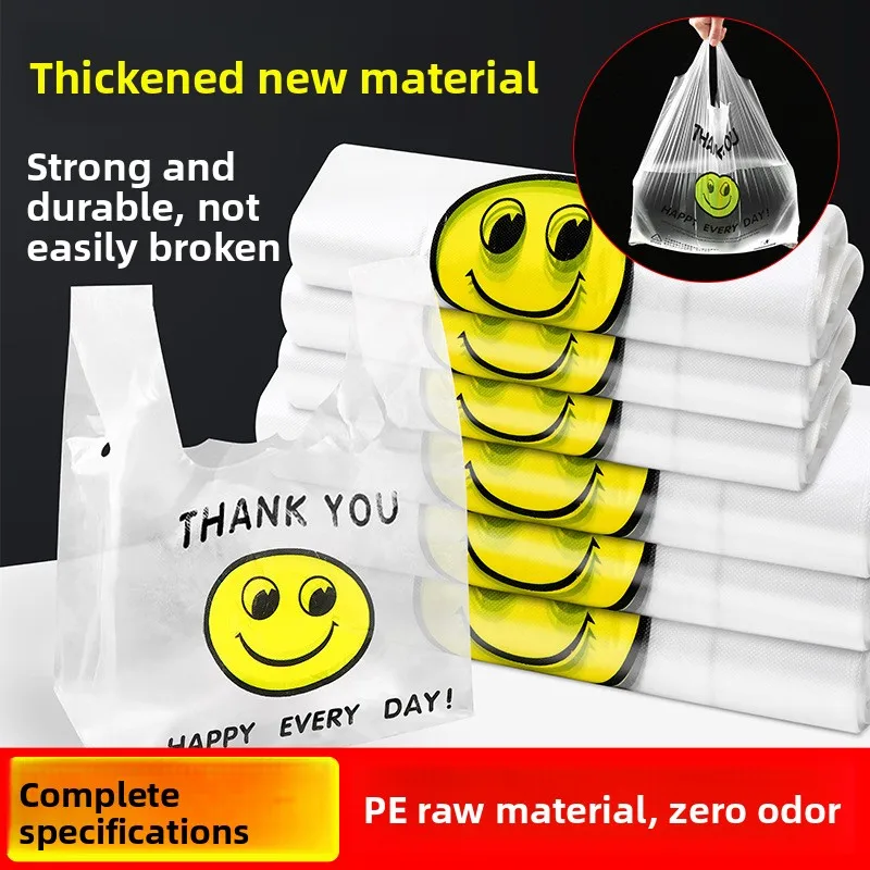 plastic bags, supermarket shopping bags, takeaway packaging bags, vest-style bags, food bags, convenient bags, transpa