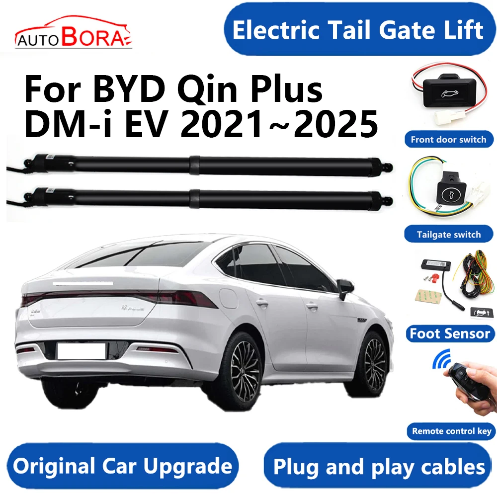 AutoBora Car Electric Tail Gate Lift System Power Liftgate Kit Auto Automatic Tailgate Opener for BYD Qin Plus DM-i EV 2021~2025