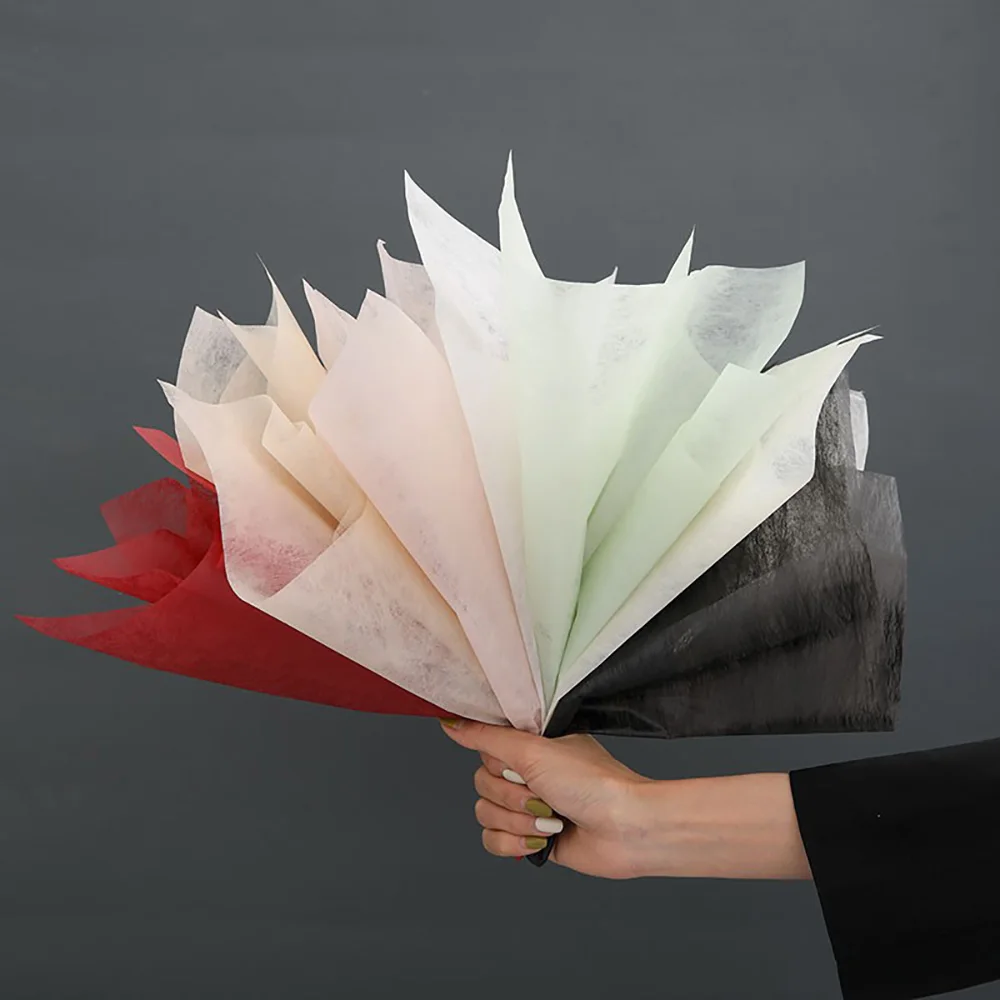 Flower Wrapping Paper 40 Sheets Waterproof Flower Wrapping Paper, Packaging Lining Paper, Milk Cotton, Non-Woven Flower Wrapping