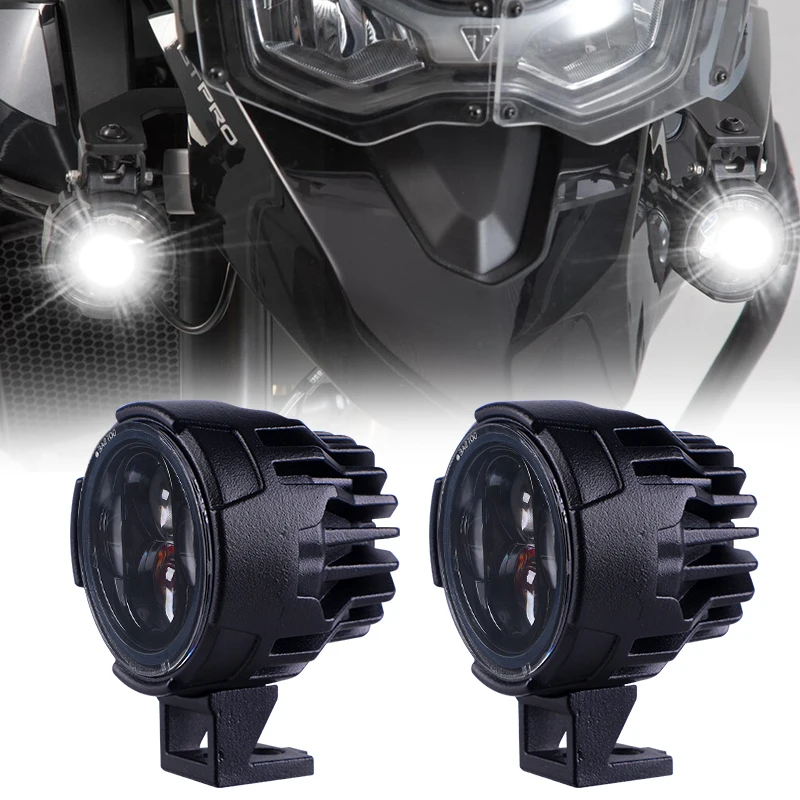 Motorcycle LED Spotlight Headlight Motorcycle LED Fog Lights For BMW R1200GS R1250GS Adv F800GS F700GS Moto Auxiliar Fog Lamp