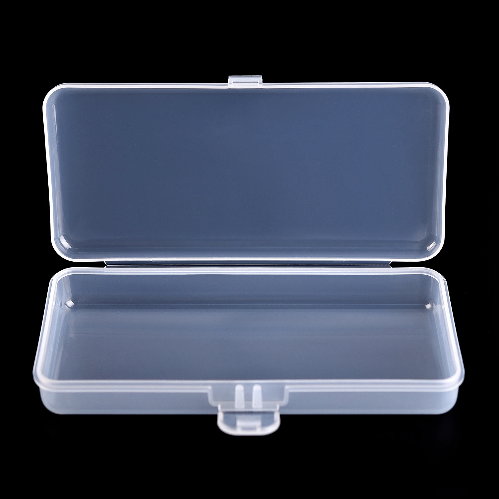 

Transparent Plastic Box KADS Professional Nail Tips Rectangle Storage Box 19.5*9.5cm Large Capacity Portable Manicure Tools