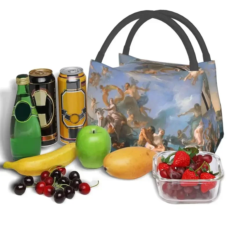 Barock isolierte Lunch pakete für Frauen wieder verwendbar die Entführung von Europa Cooler Thermal Lunch Tote Work Picknick