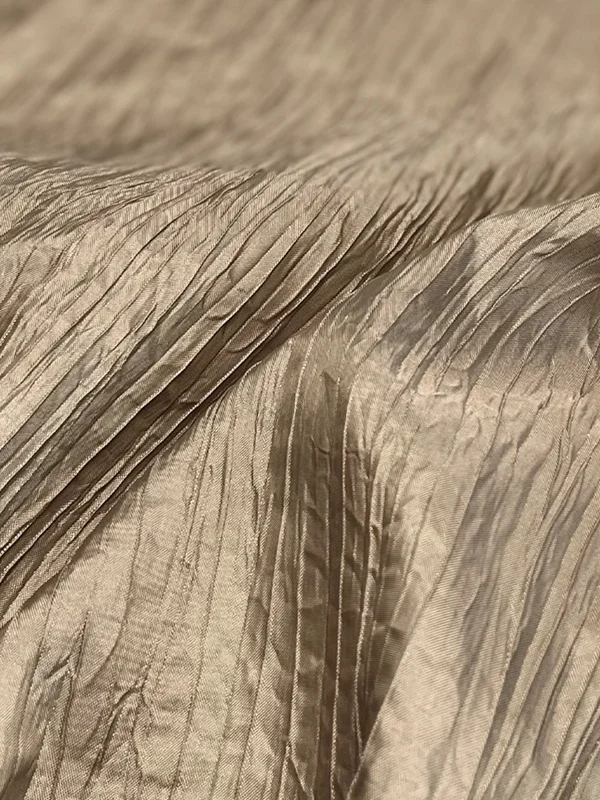 

Современная тонкая плиссированная ткань цвета хаки для юбок, рукоделия, летнего декора дома, профессионального дизайна, из смешанных материалов