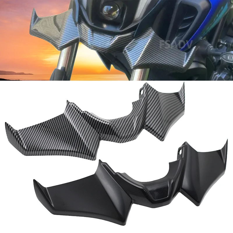 

2024 Motorcycle Sport Downforce Naked Front Spoilers Aerodynamic Wing Deflector For YAMAHA MT07 MT 07 MT-07 SP 2021 -2023 2022
