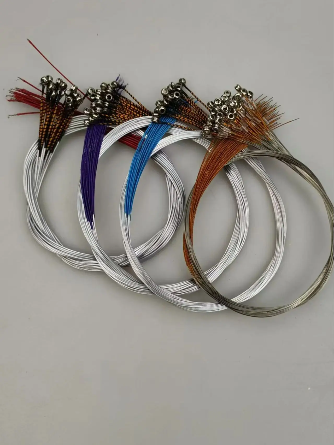 10 jeux de cordes pour Viola professionnelles, ensemble complet de cordes en alliage A D G C pour Violas Orange/noir