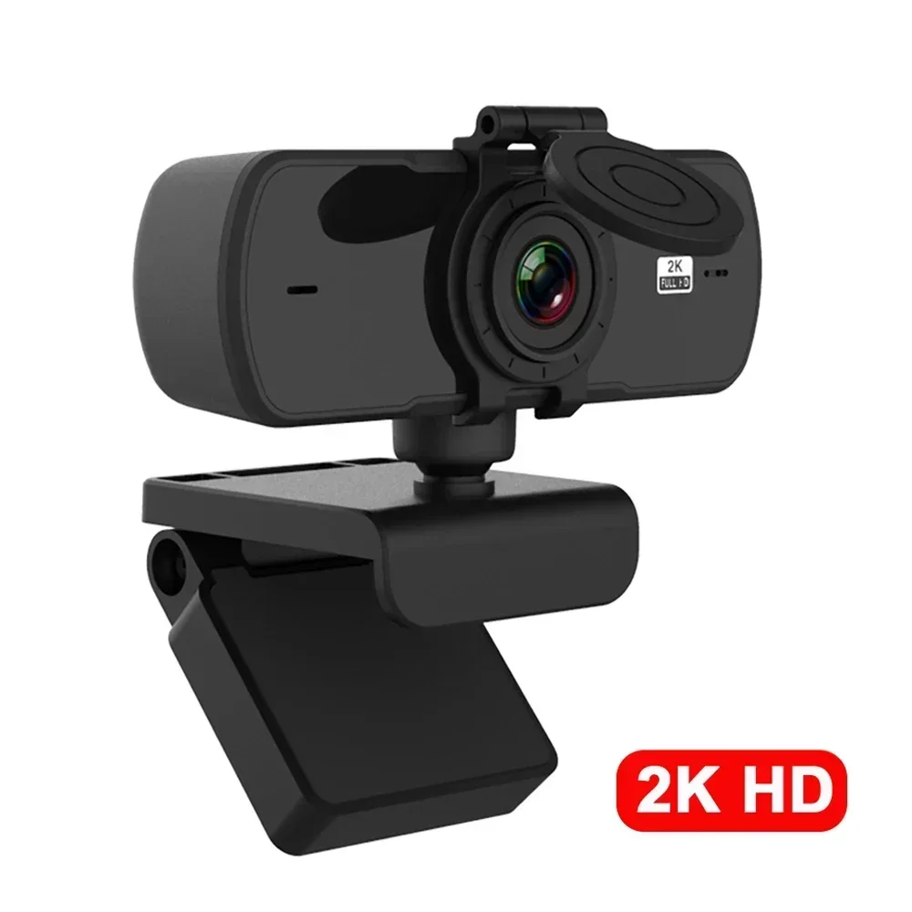 Webcam 2K Full HD 1080P Web Camera Messa a fuoco automatica con microfono Web Cam USB per PC Computer Mac Laptop Desktop YouTube Webcamera