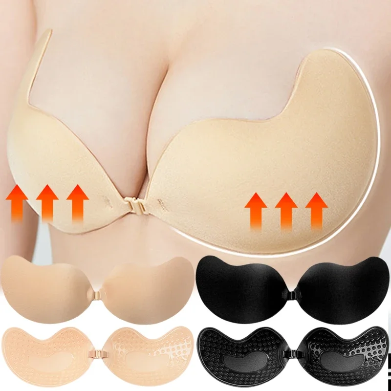 

Detachable Women Bra Sweatproof Silicone Underwear Strapless Sexy Bras Seamless Chest Sticker Bralette Strong Adhesive Lingerie