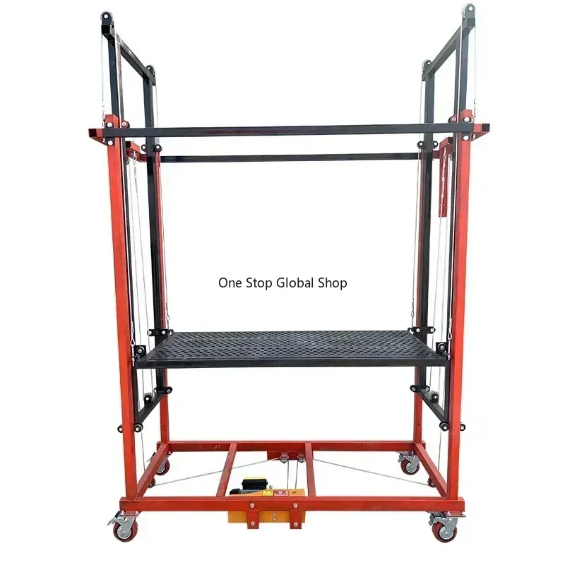 -Electric Lifting Scaffold Lift Fully Automatic Folding Climbing Platform 5 Meters 6 Meters Small Cargo Elevator Hoist